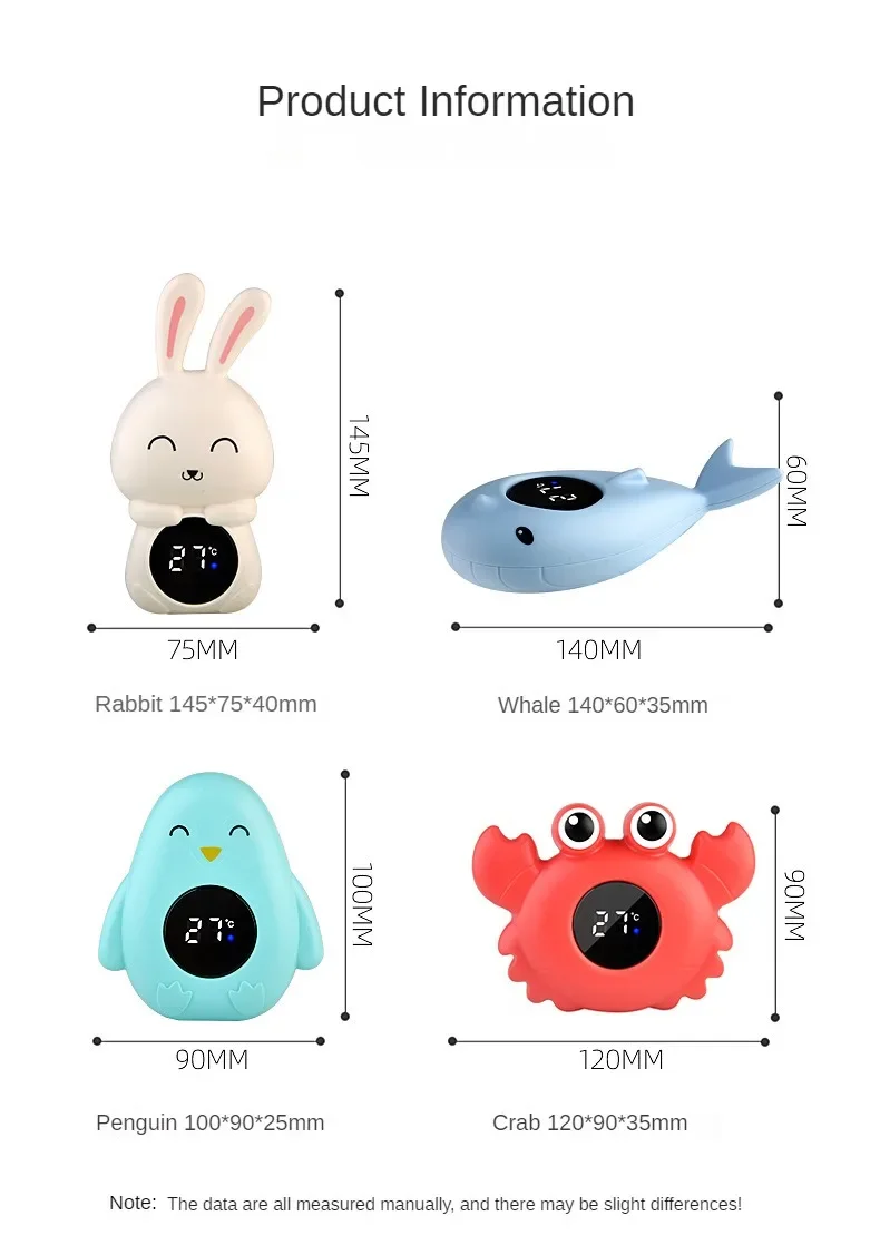 Baby Bath Temperature Meter Floating Digital Water Baby Bath Temperature Meter LED Display Temperature Tester Safety Cartoon