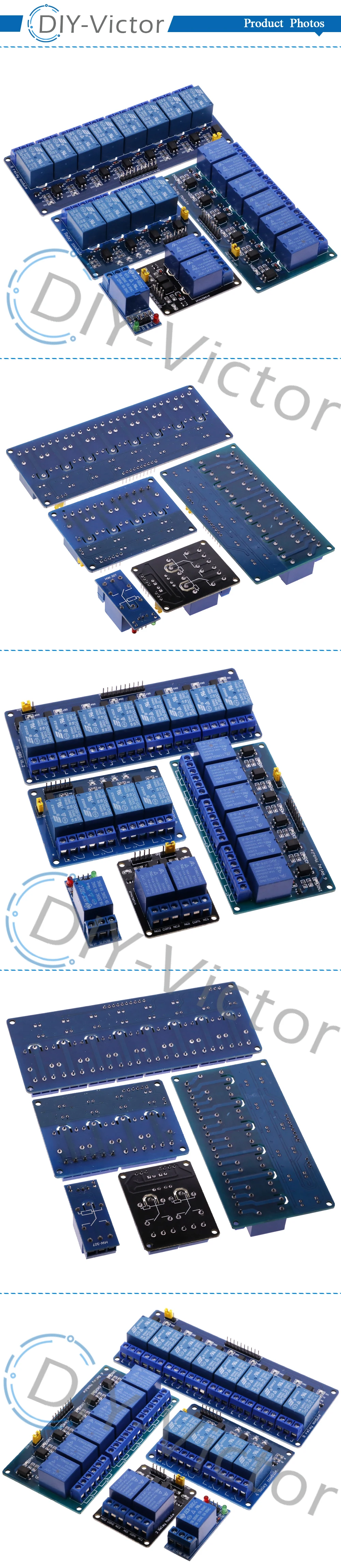 1 2 4 6 8 Channel DC 5V 12V Relay Module with Optocoupler Low Level Trigger 1 Way Expansion Board For Arduino Raspberry Pi
