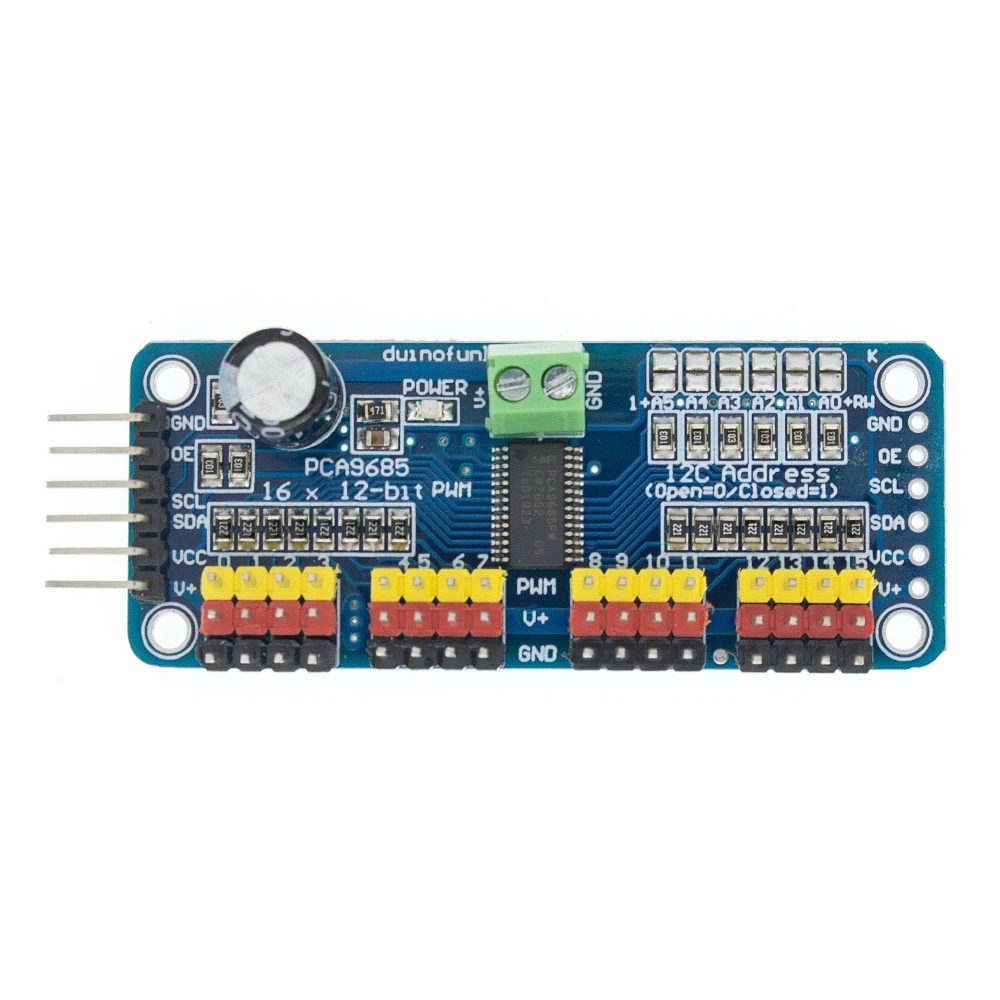 1pcs PCA9685 16 Channel 12-bit PWM Servo motor Driver I2C Module Robot