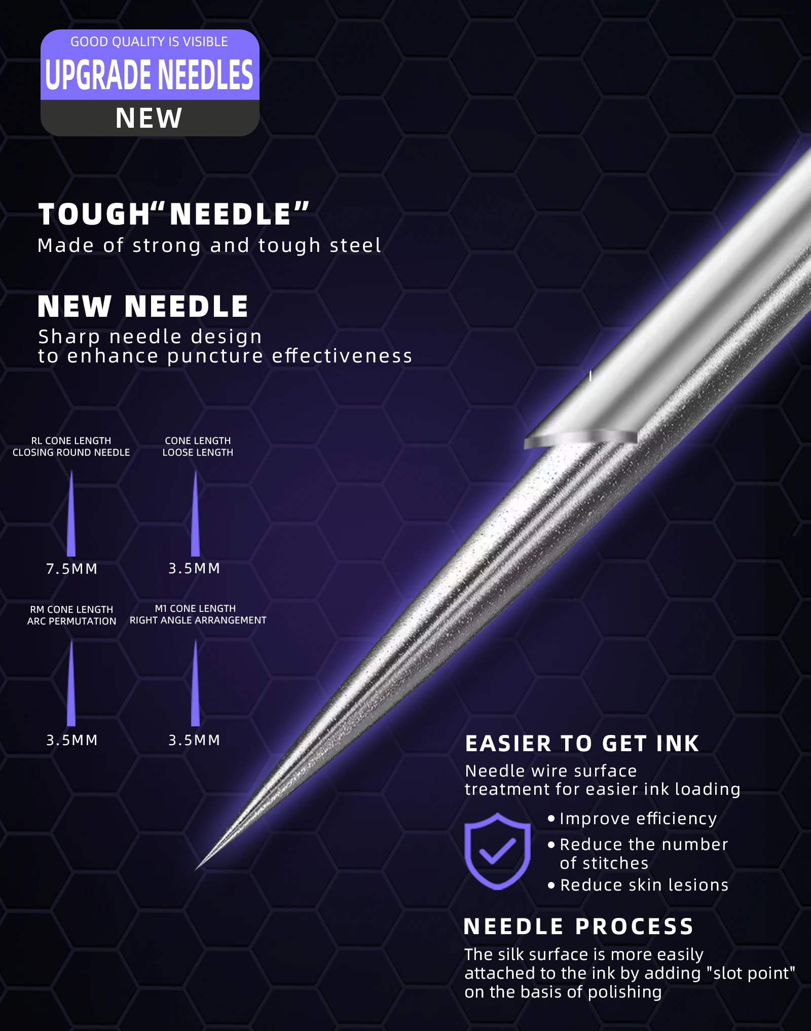 POSEIDON PRO MAX 100PCS Mixed Needle Professional Tattoo Cartridge Needles Membrane Safety Cartridges Disposable Tattoo Needle