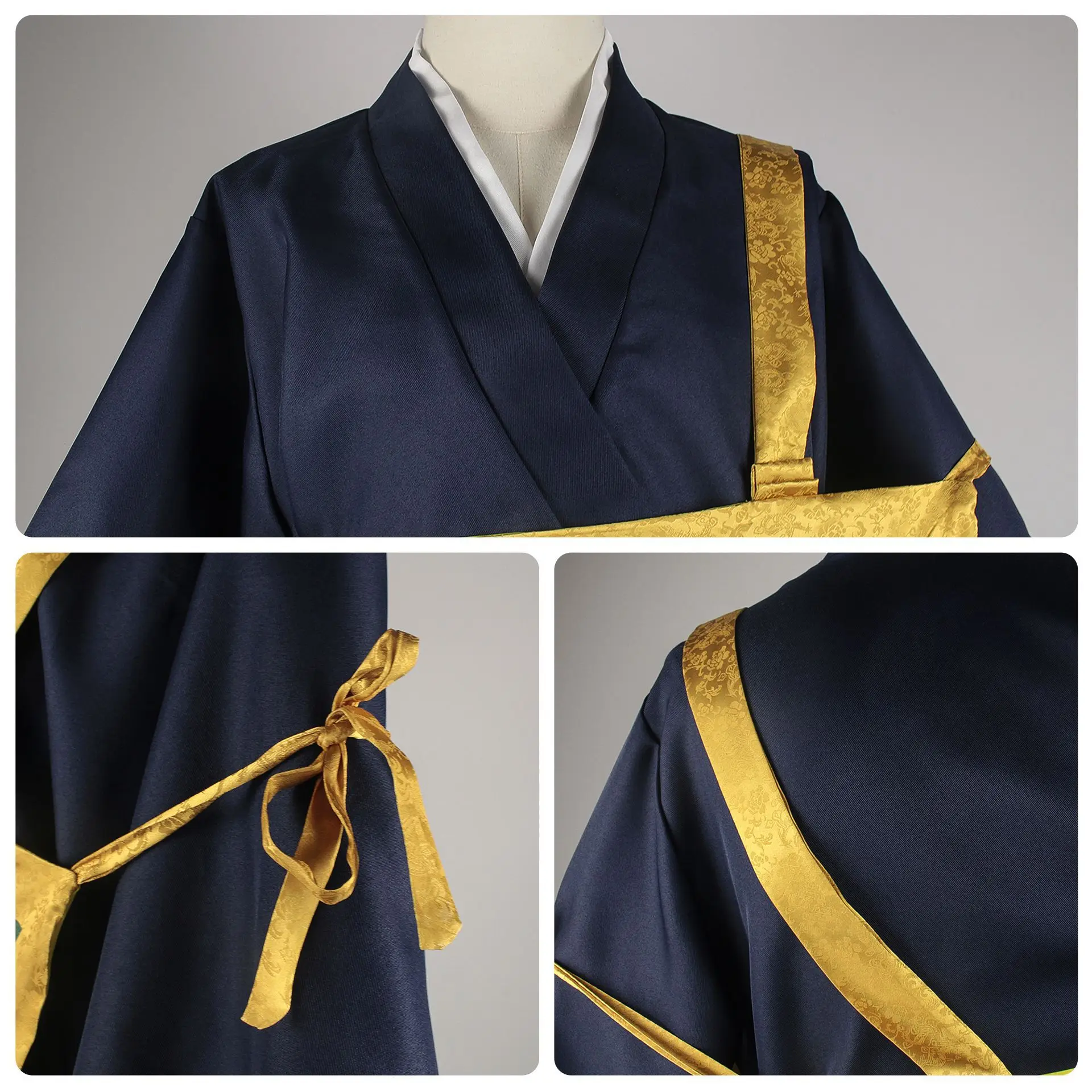 Geto Suguru Cosplay Costume Black Blue Kimono School Uniform Anime Clothe Halloween Costumes For Women Man