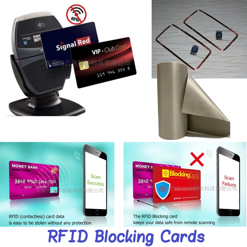 Protect Entire Wallet RFID Blocking NFC Signals Shield Secure for Credit Cards and Passports Protector Card Protector Blocker