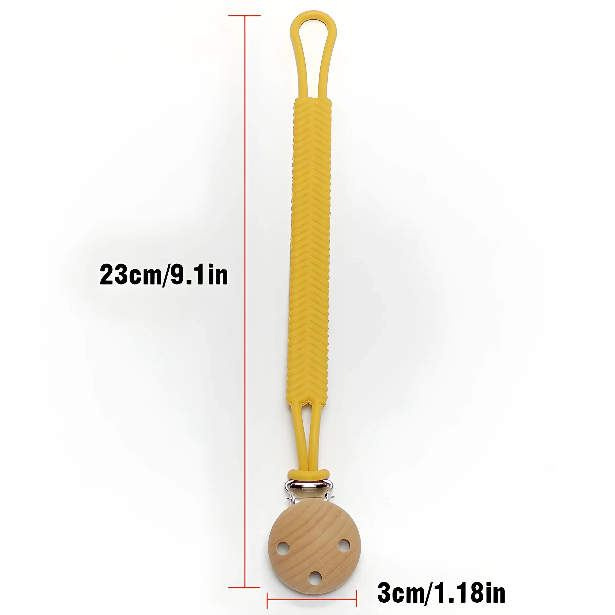 Baby Pacifier Teether Anti Drop Chain Rope Food Grade Silicone One Pacifier Chain Pendant