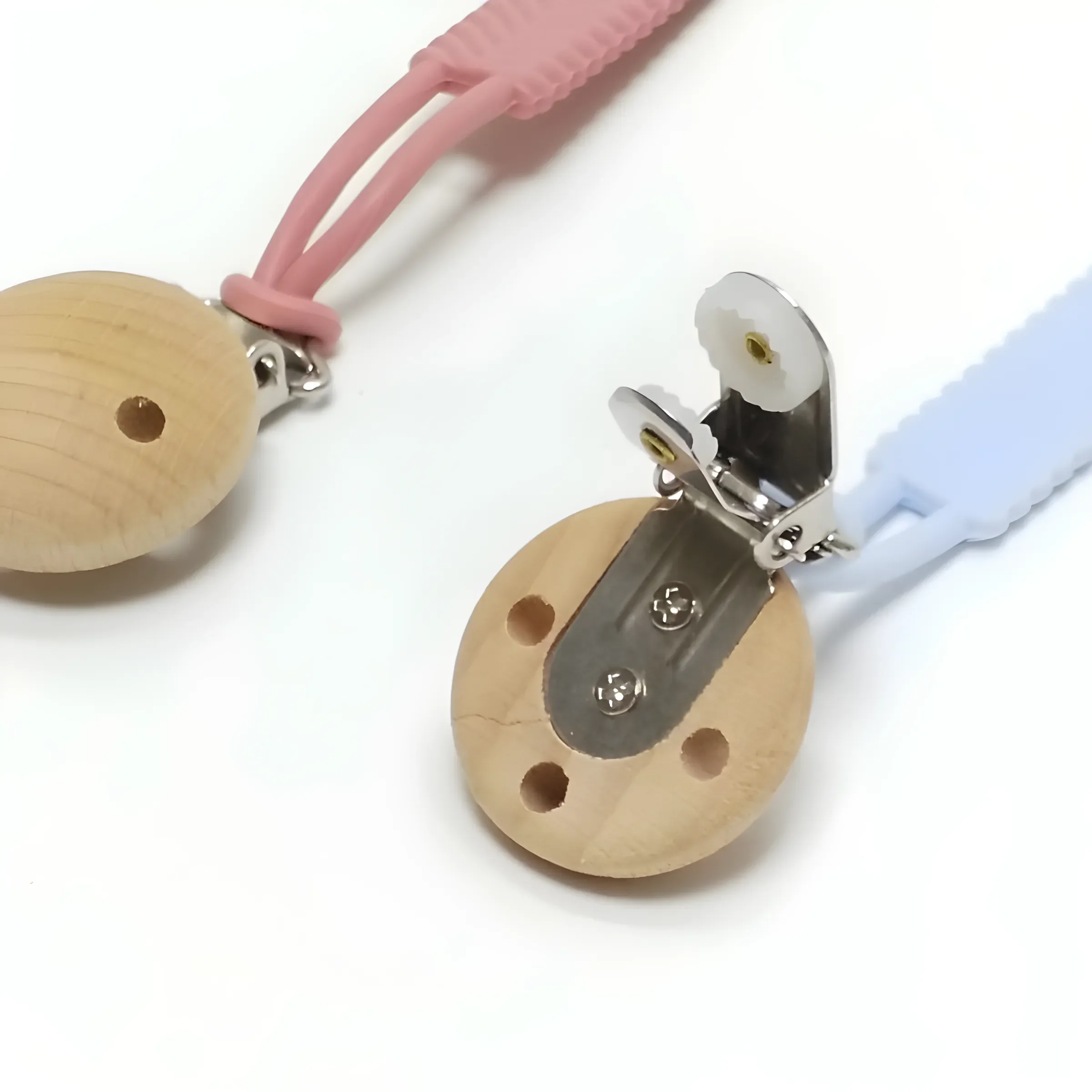 Baby Pacifier Teether Anti Drop Chain Rope Food Grade Silicone One Pacifier Chain Pendant