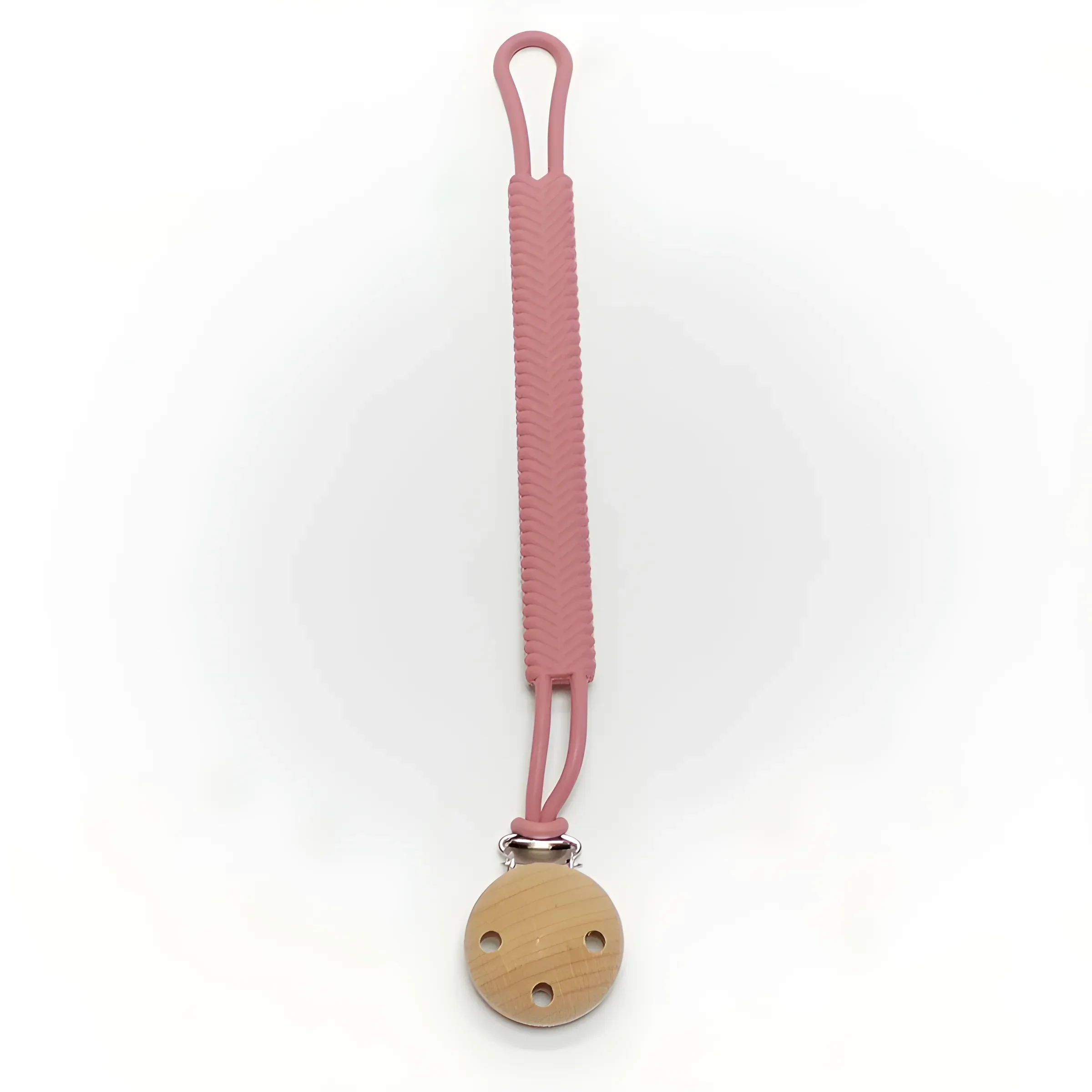 Baby Pacifier Teether Anti Drop Chain Rope Food Grade Silicone One Pacifier Chain Pendant