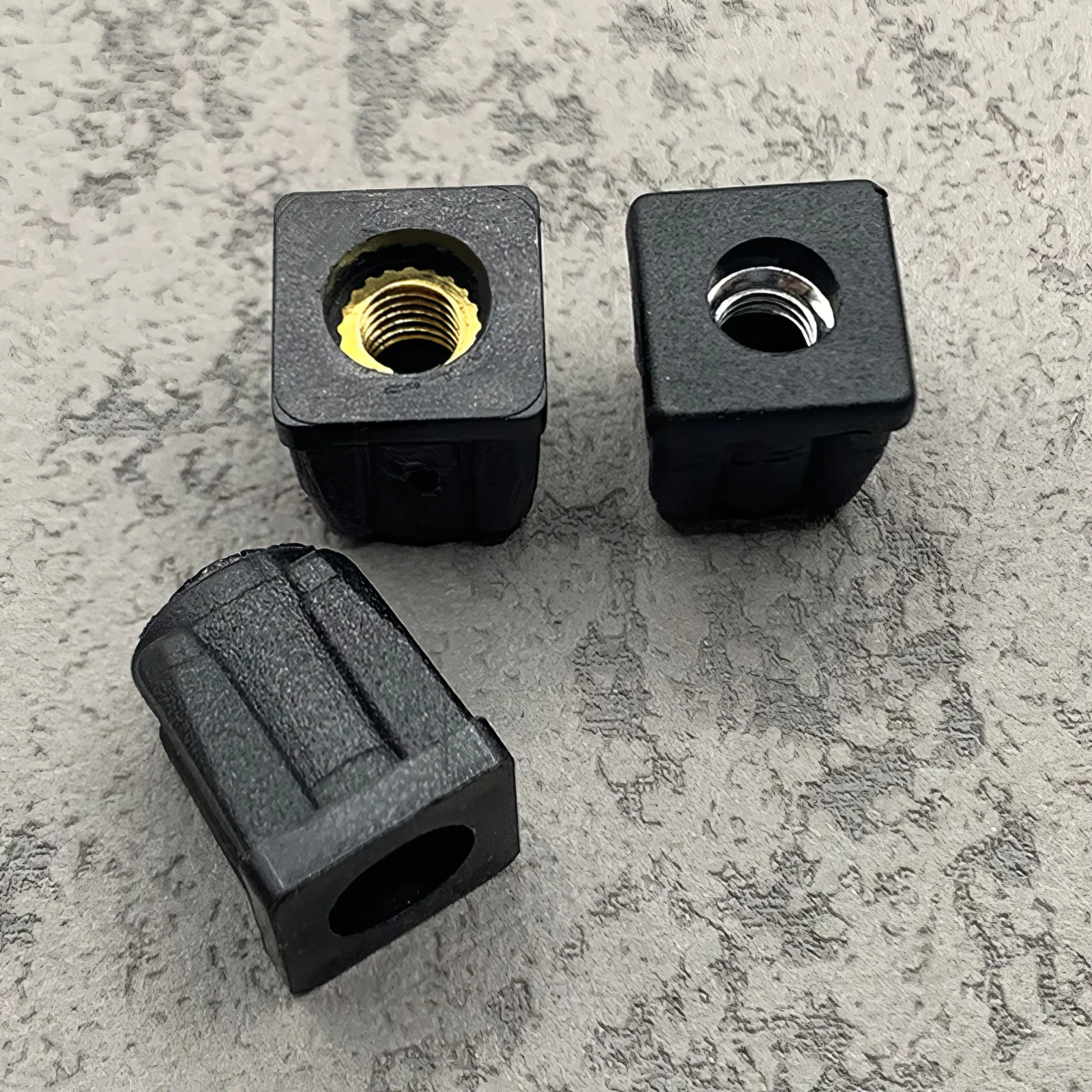 10 or 5pcs M5 M6 M8 Plastic Square Pipe Plugs with Nut Hole Blanking End Inserts Caps Pipe Cover Furniture Leg Feet Tube Plug