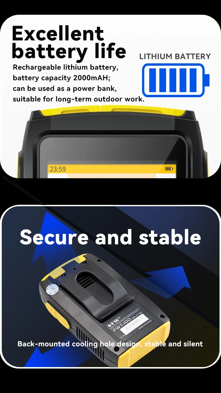 OFW Mini OTDR Optic Otdr Optical Reflector Active Fiber Live Tester 1550nm 20dB Optical Reflectometer Touch Screen OPM VFL iOLA