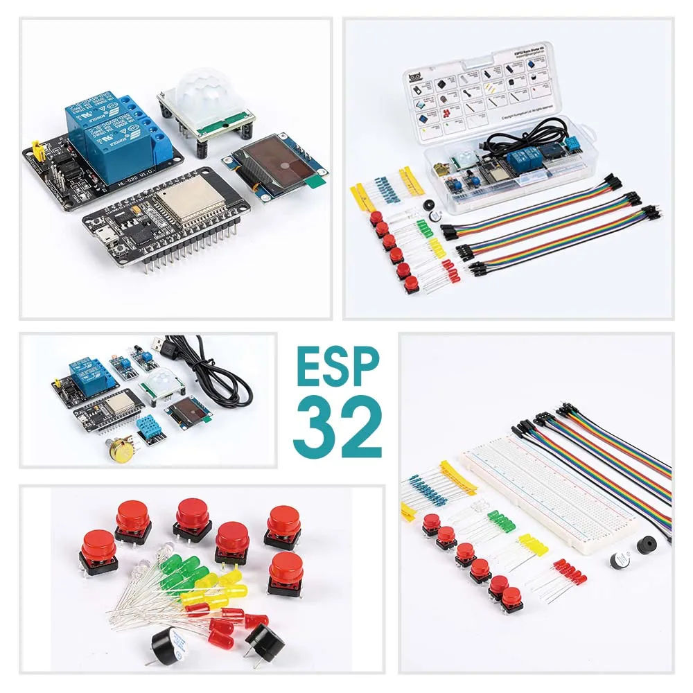 KUONGSHUN Starter Kit for ESP32 ESP-32S WIFI I OT Development Board Learning Kit Other Educational Toy for Arduino