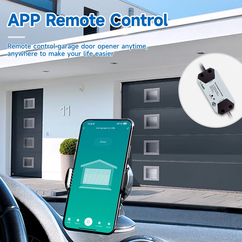 Tuya Garage Door Controller Door Opener Automatic WiFi Smart Home for Alexa Google Assistant Voice Control App Remote Control