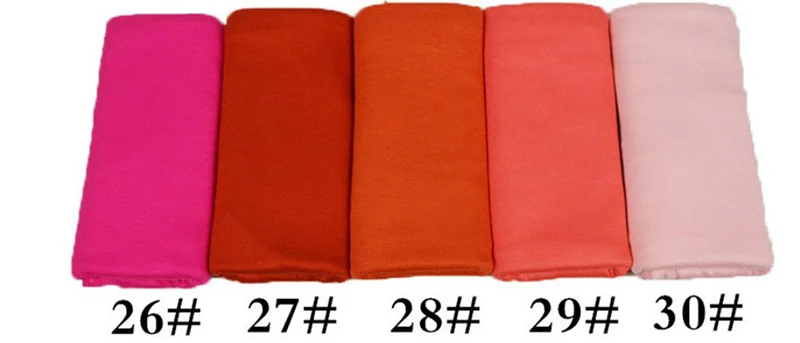 Ramadan Modal Cotton Jersey Hijabs For Woman Long Muslim Shawl Plain Soft Turban Niqab Head Wraps Scarf Women Hijab