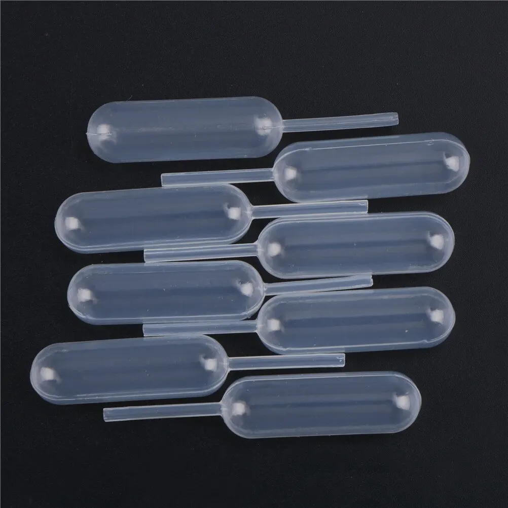 100pcs 4ml Disposable Pipettes Plastic Squeeze Transfer Pipettes Dropper For Strawberry Cupcake Ice Cream Chocolate