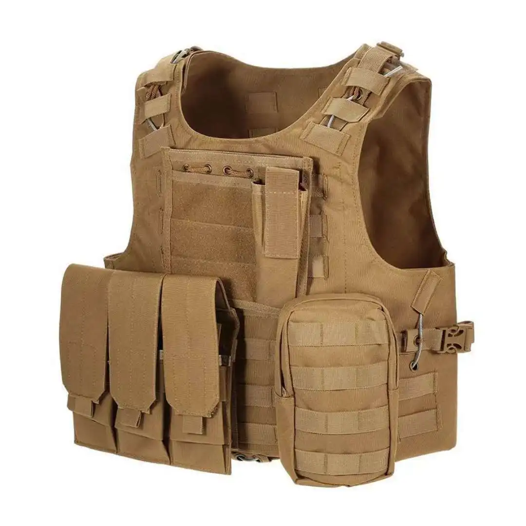 Tactical Vest CS Game Airsoft Assault Molle Vest Equipment Outdoor Clothing Hunting Camouflage Vest Combat Security Waistcoat
