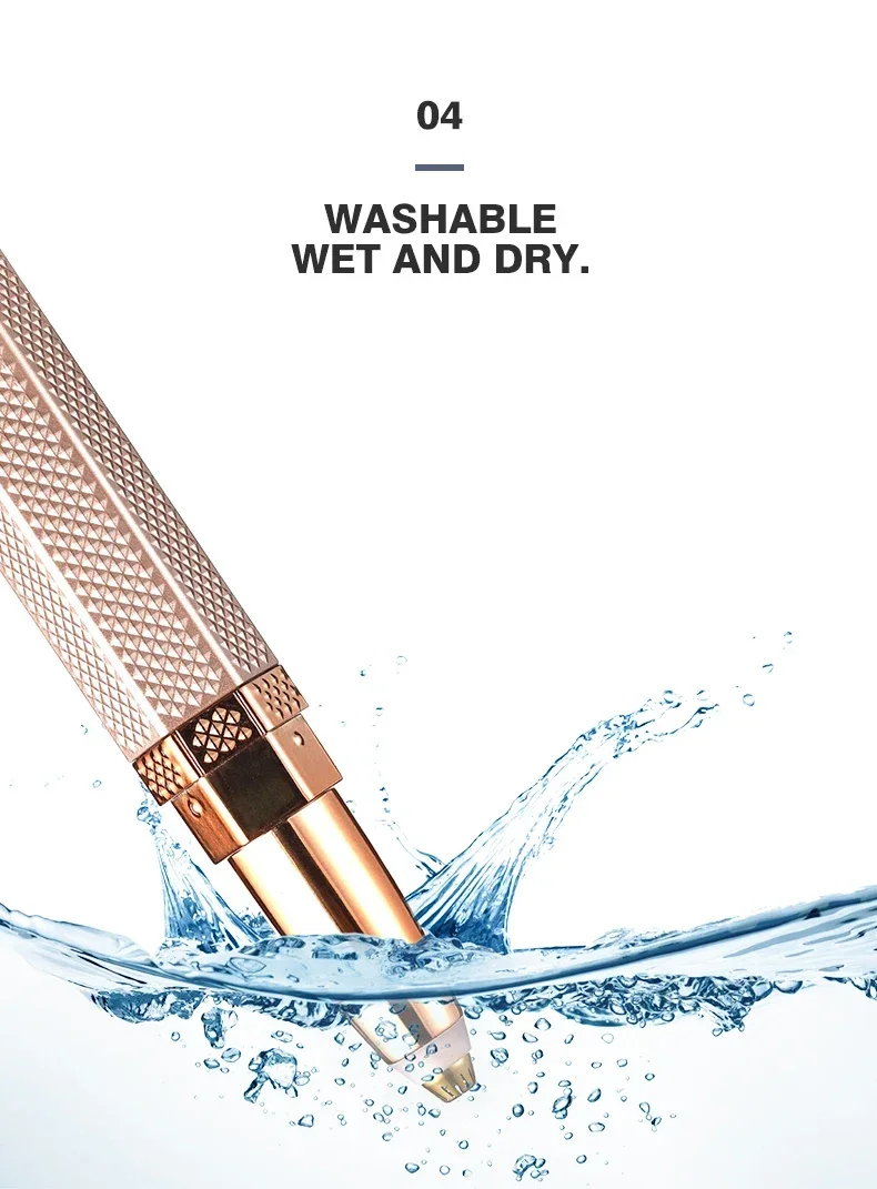 4 In 1 Facial Electric Shaver For Women Eyebrow Trimmer Body Epilator Rechargeable Painless Eyebrow Nose Bikini Hair Epilator