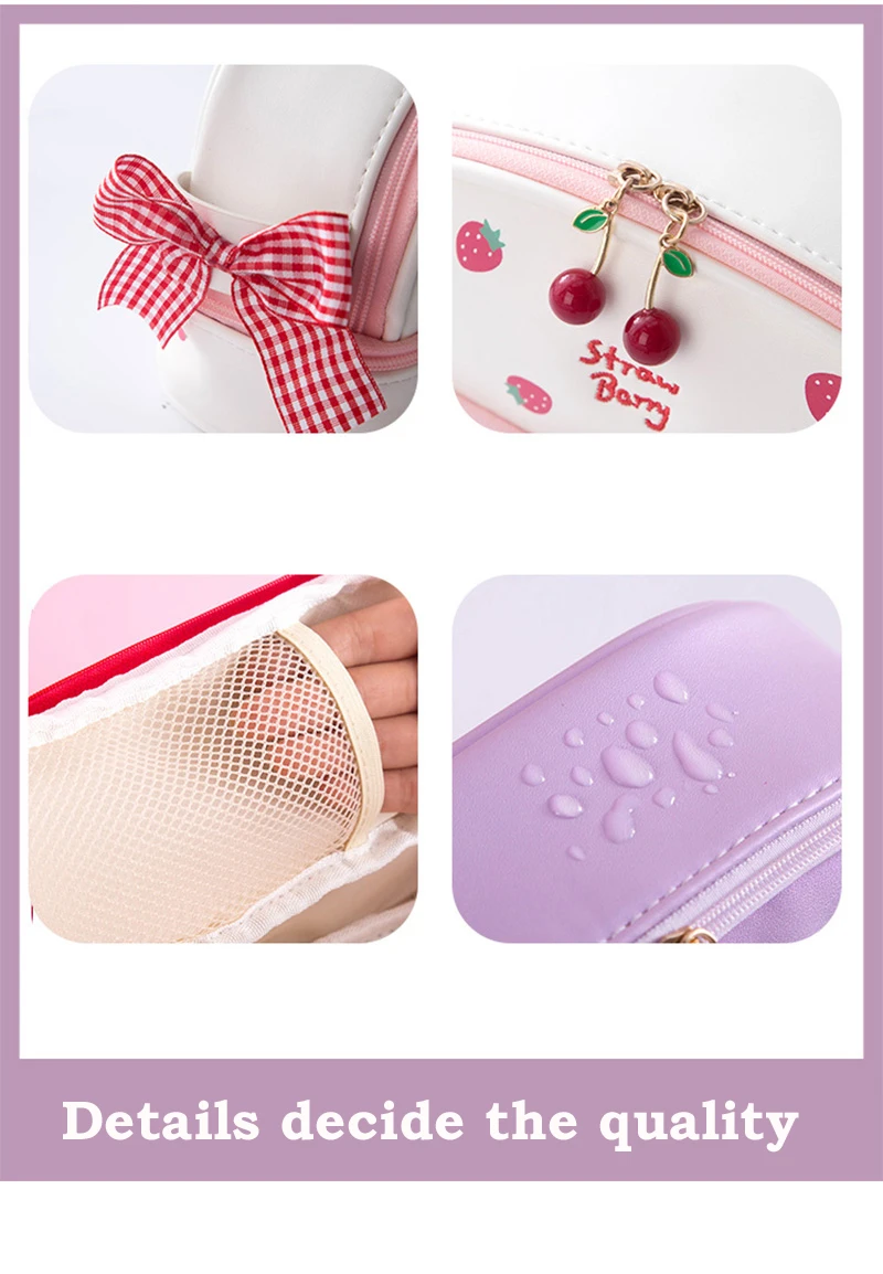 Kawaii Pencil Case Large Capacity Pencil Box Pouch Holder Box Office School Supplies for Kids Pretty Stationery Organizers Gift