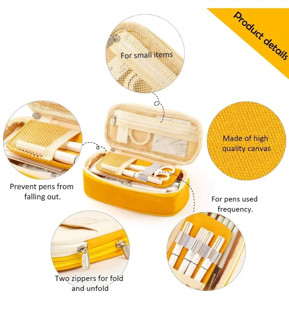 Large Big Creative Pencil Case Cute Kawaii Pencil Cases Storage Pen Bag Stationery Box School Students Supplies
