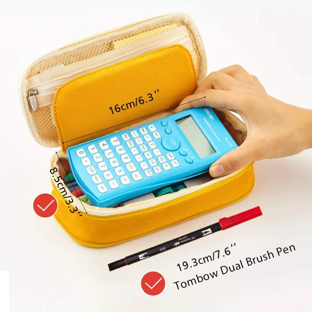 Large Big Creative Pencil Case Cute Kawaii Pencil Cases Storage Pen Bag Stationery Box School Students Supplies