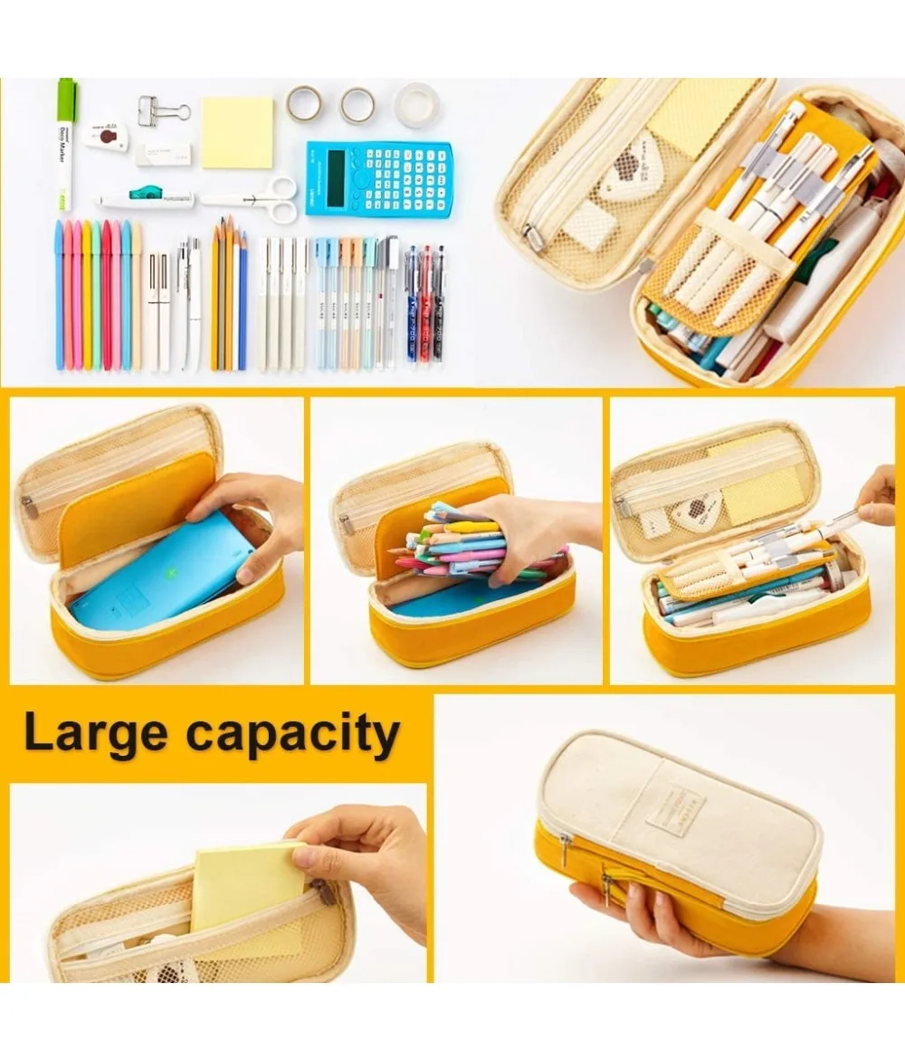 Large Big Creative Pencil Case Cute Kawaii Pencil Cases Storage Pen Bag Stationery Box School Students Supplies