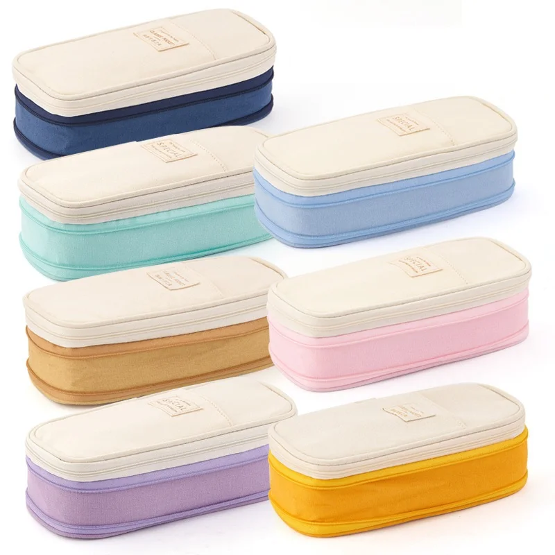 Large Big Creative Pencil Case Cute Kawaii Pencil Cases Storage Pen Bag Stationery Box School Students Supplies