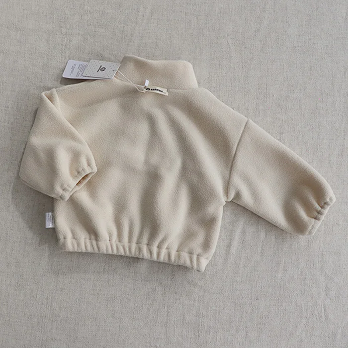 Autumn Winter Toddler Baby Boys Girl Sports Suit Children Clothes Fleece Solid Color Hoodies Suit Infant Boys Girl Outfit 2PCS