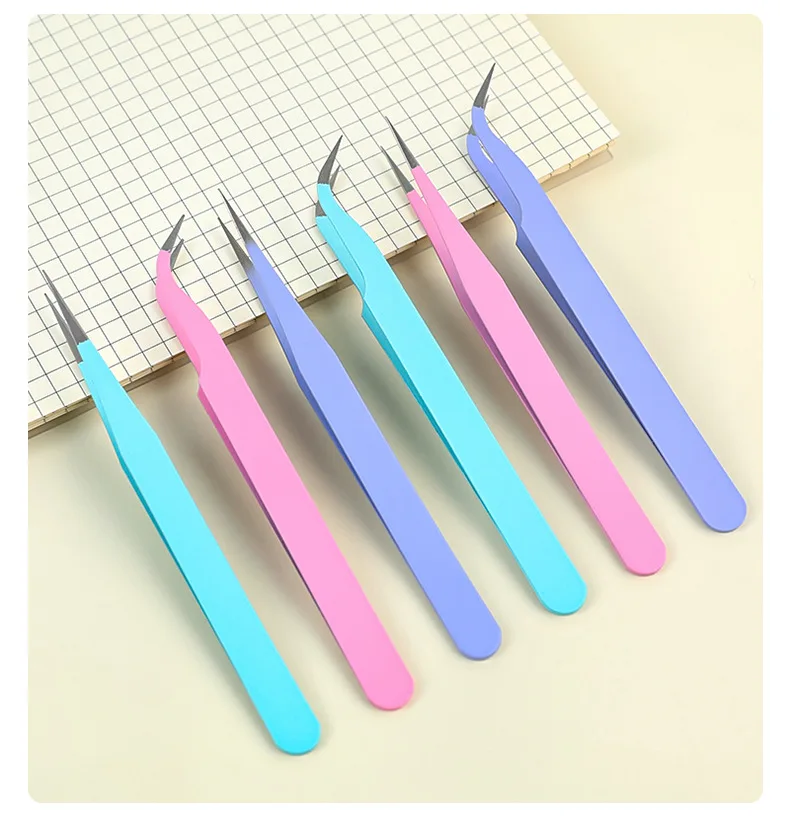 2pcs Tweezers Creative Macaroon Color Clip for DIY Decroative Journal Diary Scrapbook Sticker Tool Back To School Student Supply