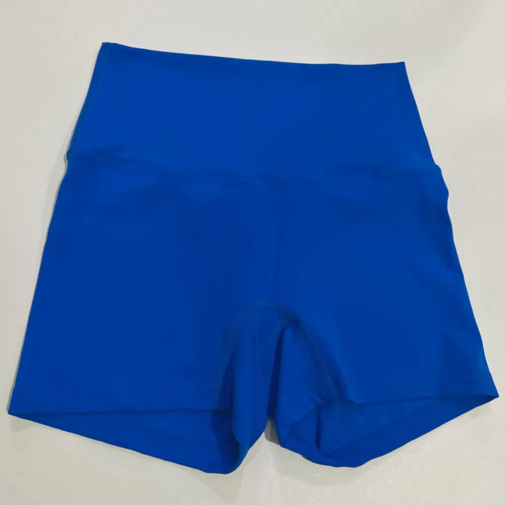Solid Color High Waist Yoga Ultrashort Leggings Soft Women Gym Athletic Tight Sport Short Compression Comprehensive Training Jog