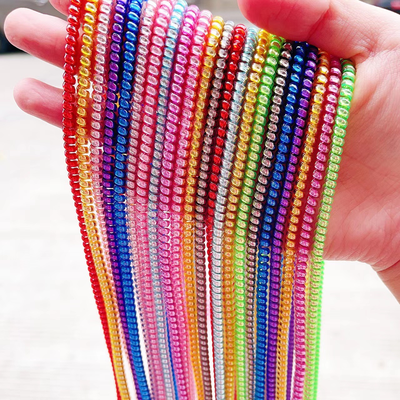 1.6m USB Cable Protector for iphone 11 12 pro Earphone Wire Cord Protection Cover Colorful Data Charger Line Protective Sleeve