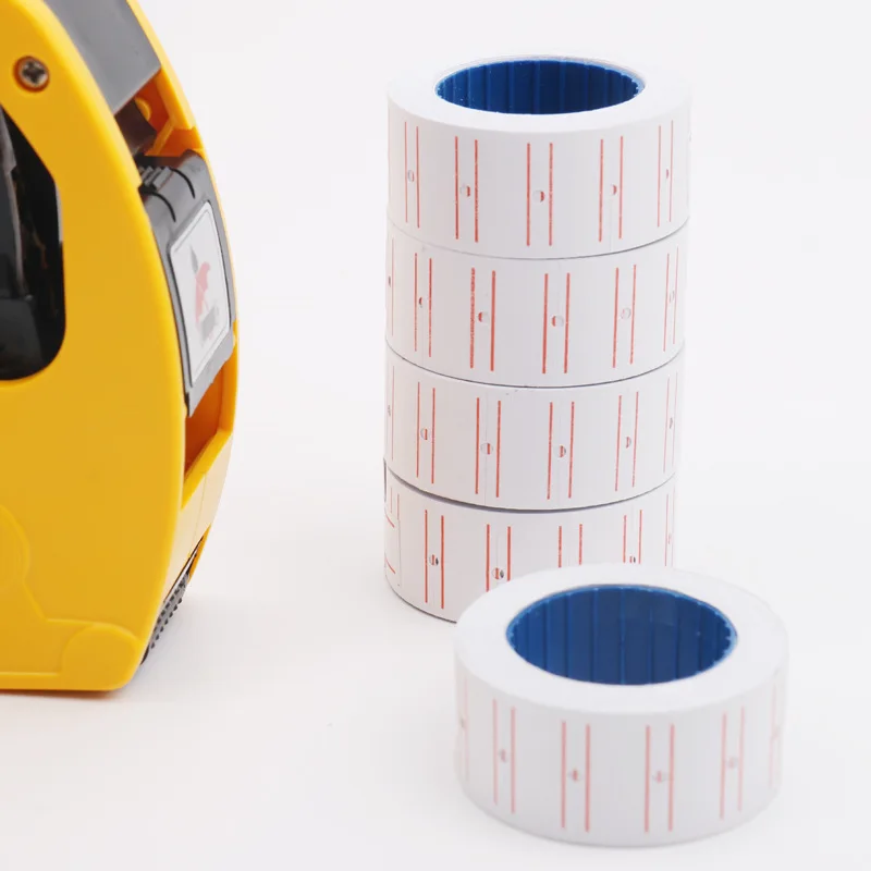 Retail 1 Roll 500 Pcs Multiple Color Price Tag Paper Price Tag Gun Sticker Shop Store Price Mark Sticker Adhesive Price Lable