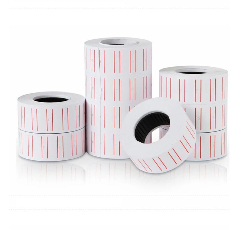 Retail 1 Roll 500 Pcs Multiple Color Price Tag Paper Price Tag Gun Sticker Shop Store Price Mark Sticker Adhesive Price Lable