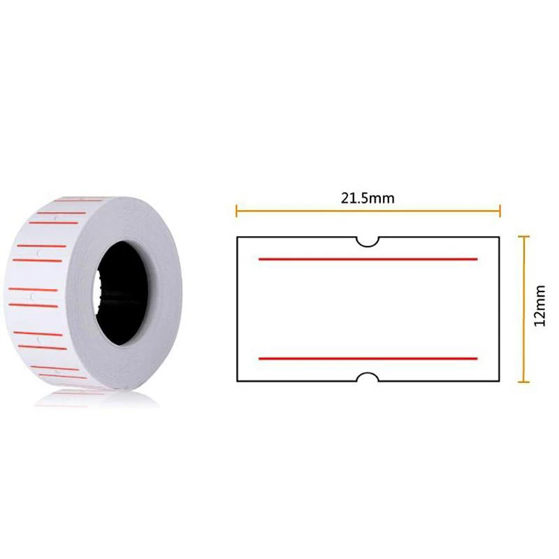 Retail 1 Roll 500 Pcs Multiple Color Price Tag Paper Price Tag Gun Sticker Shop Store Price Mark Sticker Adhesive Price Lable