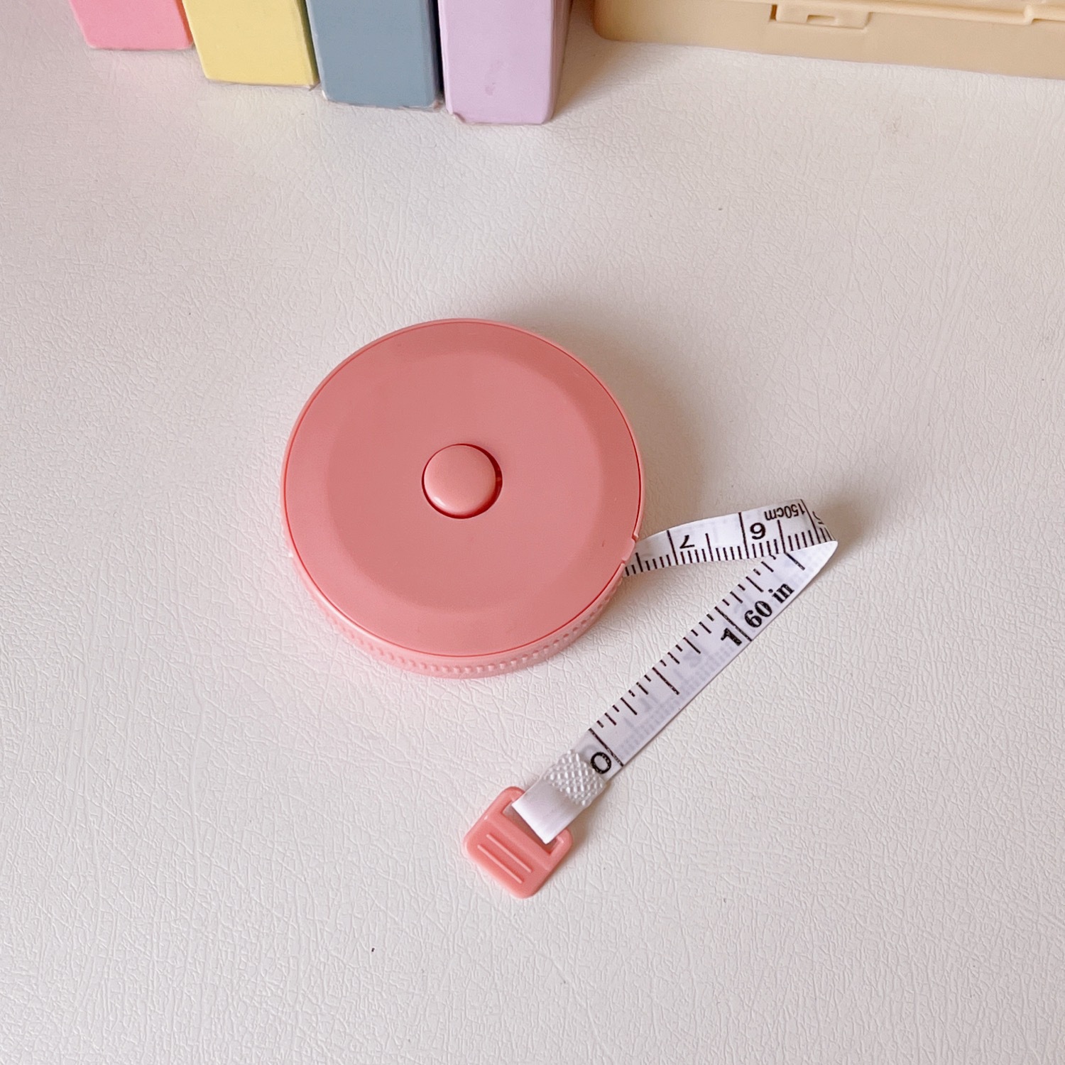 1 Pc 1.5m Portable Retractable Ruler Mini Tape Measure Sewing Leather Ruler Children Height Ruler Centimeter Inch Roll Tape