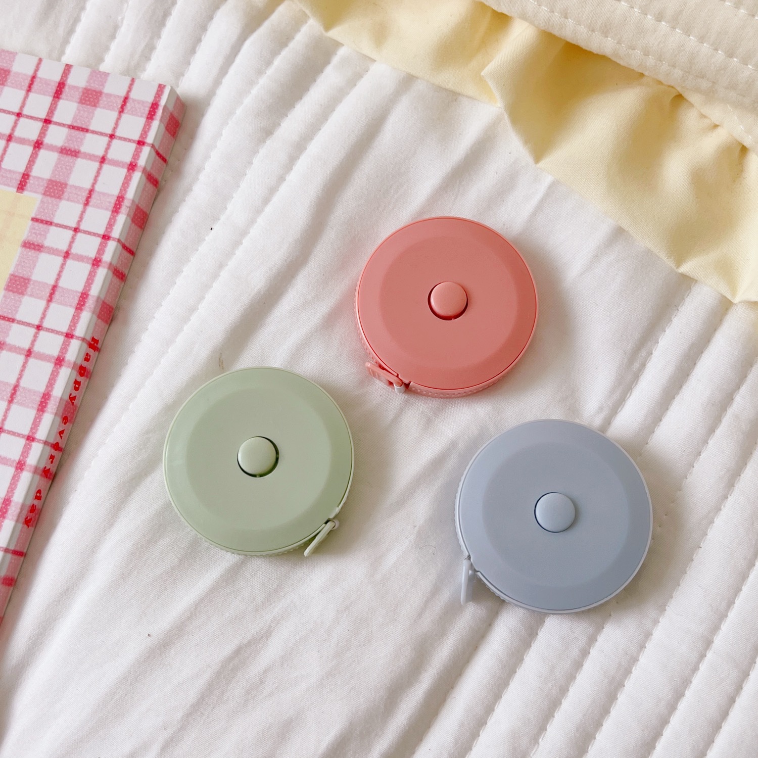 1 Pc 1.5m Portable Retractable Ruler Mini Tape Measure Sewing Leather Ruler Children Height Ruler Centimeter Inch Roll Tape