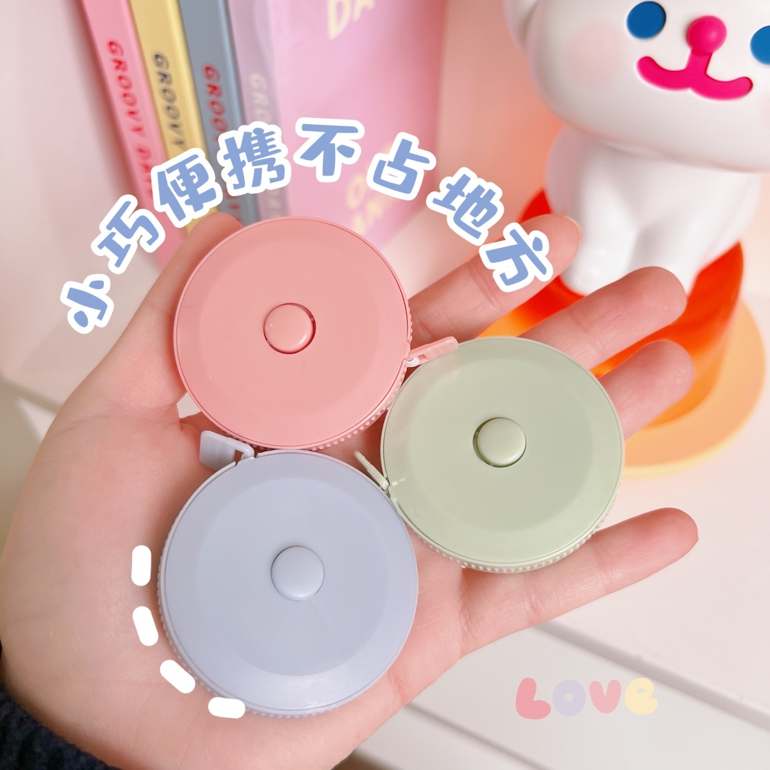 1 Pc 1.5m Portable Retractable Ruler Mini Tape Measure Sewing Leather Ruler Children Height Ruler Centimeter Inch Roll Tape