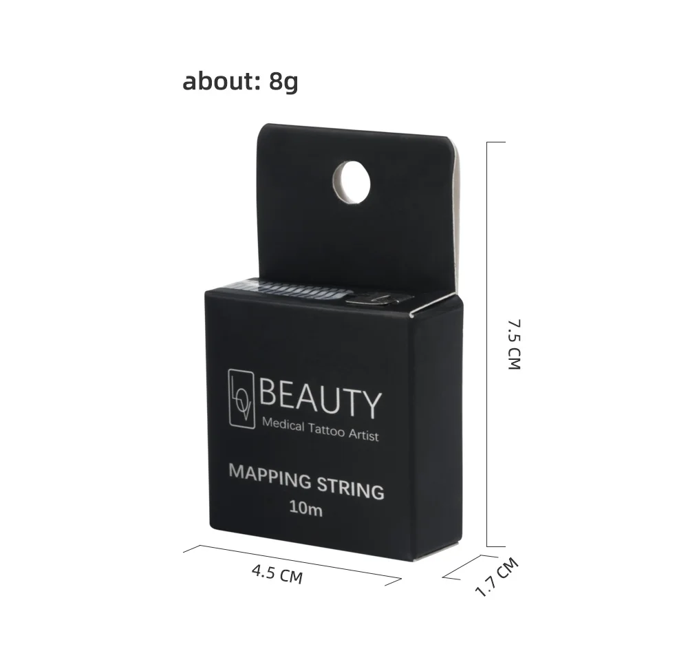 Microblading 10m Pre-ink Mapping String for Eyebow Dyeing Liner Thread Semi Permanent Positioning Eyebrow Measuring Makeup Tool