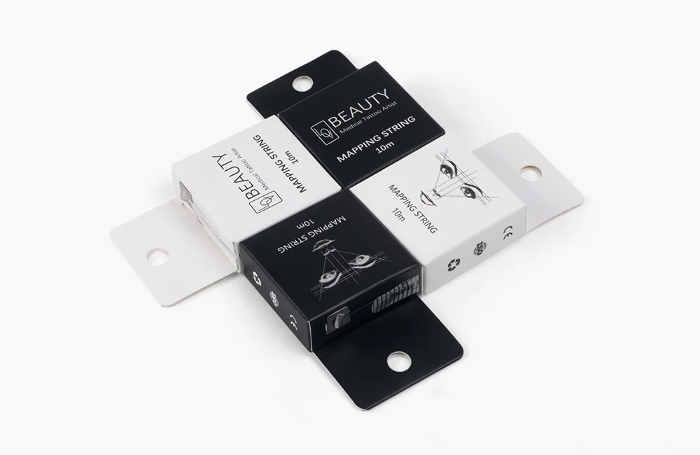 Microblading 10m Pre-ink Mapping String for Eyebow Dyeing Liner Thread Semi Permanent Positioning Eyebrow Measuring Makeup Tool