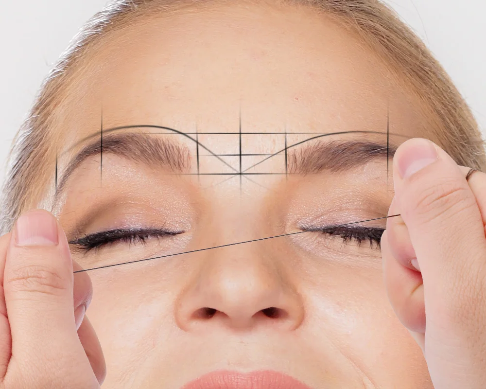 Microblading 10m Pre-ink Mapping String for Eyebow Dyeing Liner Thread Semi Permanent Positioning Eyebrow Measuring Makeup Tool