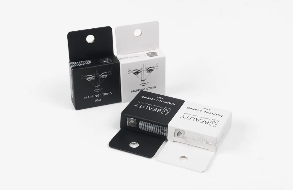 Microblading 10m Pre-ink Mapping String for Eyebow Dyeing Liner Thread Semi Permanent Positioning Eyebrow Measuring Makeup Tool