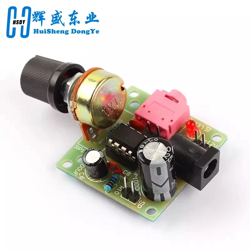 LM386 Mini Audio Amplifier DIY Kit 3.5mm 3V-12V Power Amplifier Suite Trousse Amplificador Module Board Beyond TDA2030