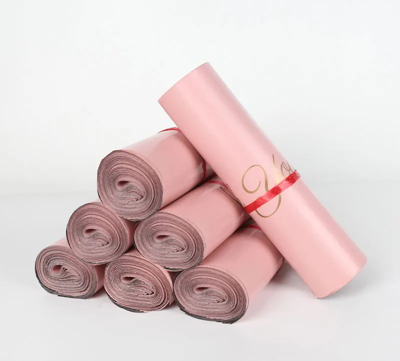 INPLUSTOP Pink Poly Express Mailing Pouch THANK YOU Clothing Opaque Courier Parcel Bag Envelope Logistics Storage Bags