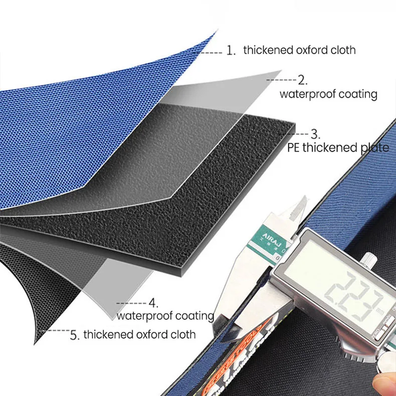 AIRAJ 1680D Multifunctional Tool Bags Oxford Cloth Electrician Bags Waterproof and Wear-Resistant High Capacity Storage Bags