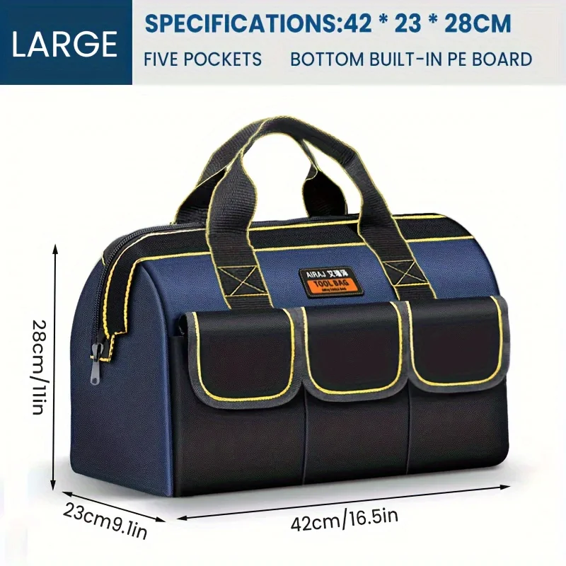 AIRAJ 1680D Multifunctional Tool Bags Oxford Cloth Electrician Bags Waterproof and Wear-Resistant High Capacity Storage Bags