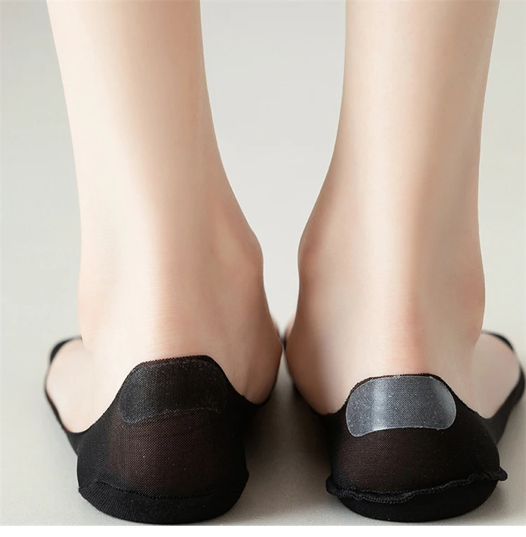 5 Pairs/ Lot Woman Socks New Summer Ultrathin Solid Color Invisible No Show Socks Set Breathable Anti-slip Socks Slippers Casual
