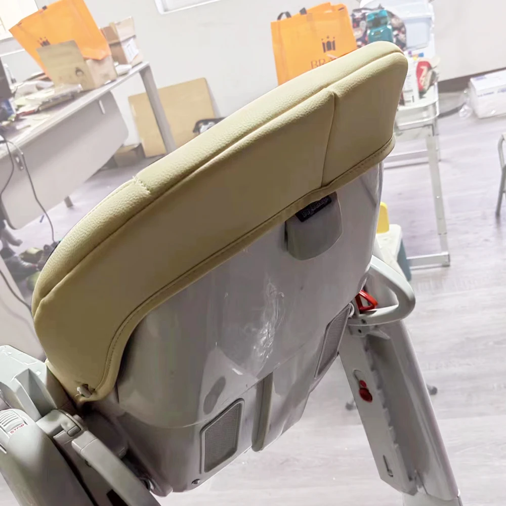 Baby Highchair Seat Cushion For Peg Perego Tatamia Series Dinner Chair PU Leather Cover Customized Size Bebe Accessories