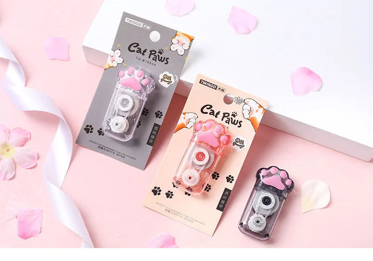 Mr. Paper 3 Style Cute Cat Claw Correction Tape Creative Large Capacity Cute School Supplies Stationery Kawaii Accessories Gifts