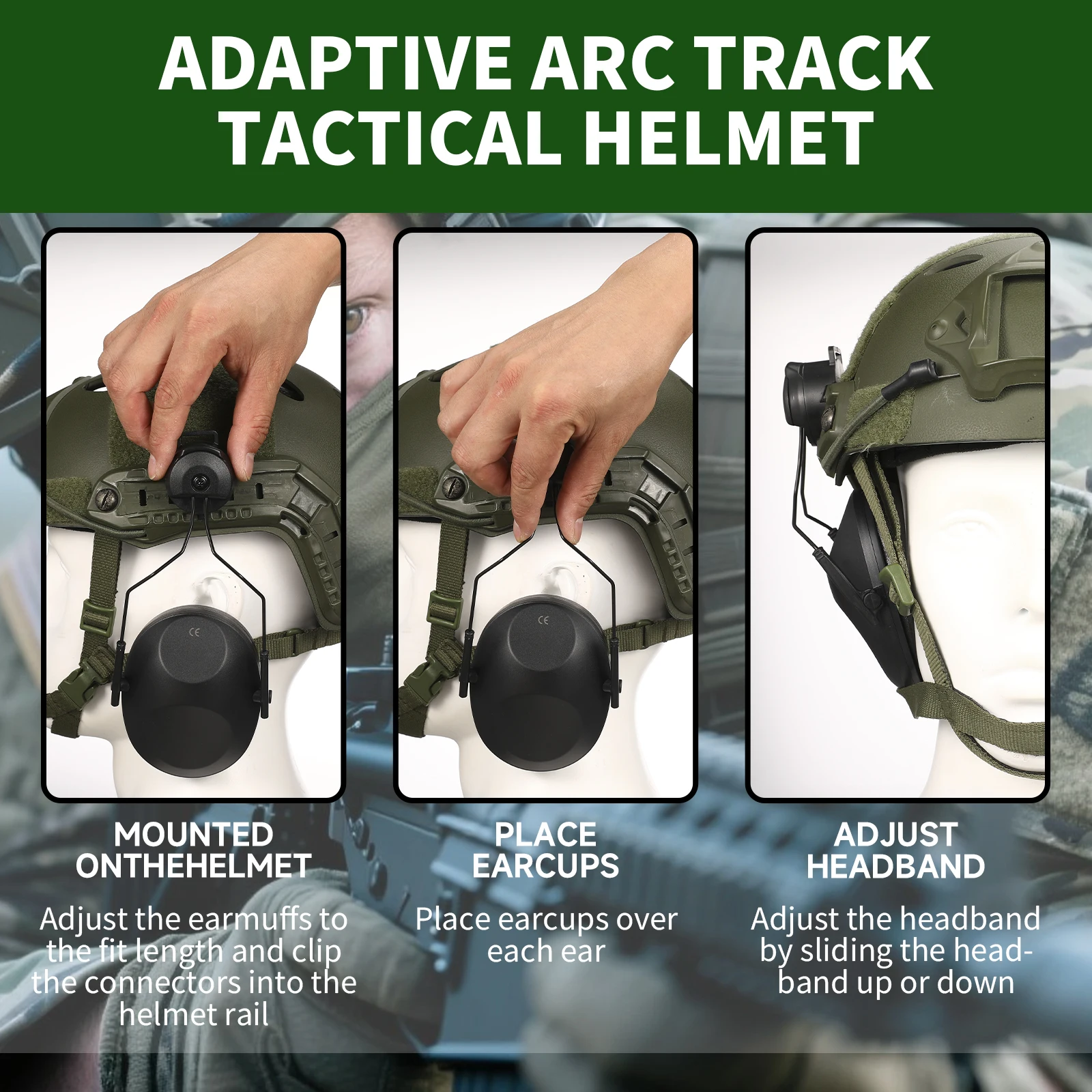 Anti-Noise Ear Plugs Tactical Hunting Folding Ear Defenders Ear Protector Ear Muff Hearing Protection Soundproof For Shooting