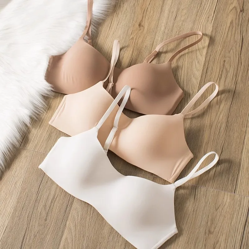 Seamless Bras For Women Small Chest Bralette 1/2 Cup Non-Wire Push-Up Bra Fixed Pad Soft Underwear Sexy Lingerie Intimates S-XL