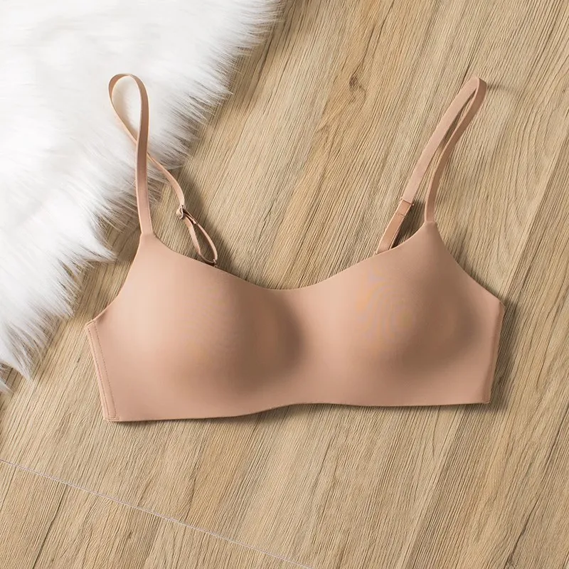Seamless Bras For Women Small Chest Bralette 1/2 Cup Non-Wire Push-Up Bra Fixed Pad Soft Underwear Sexy Lingerie Intimates S-XL