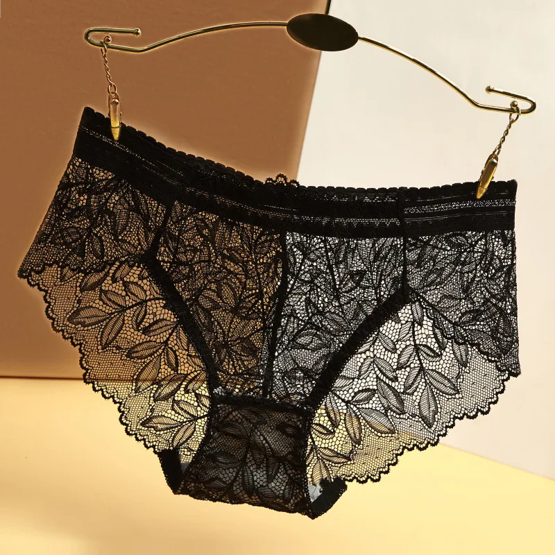 Women's Panties Sexy Lace Underwear Ladies Low-rise Briefs Underpants Girls Geometric Panty Female Lingerie