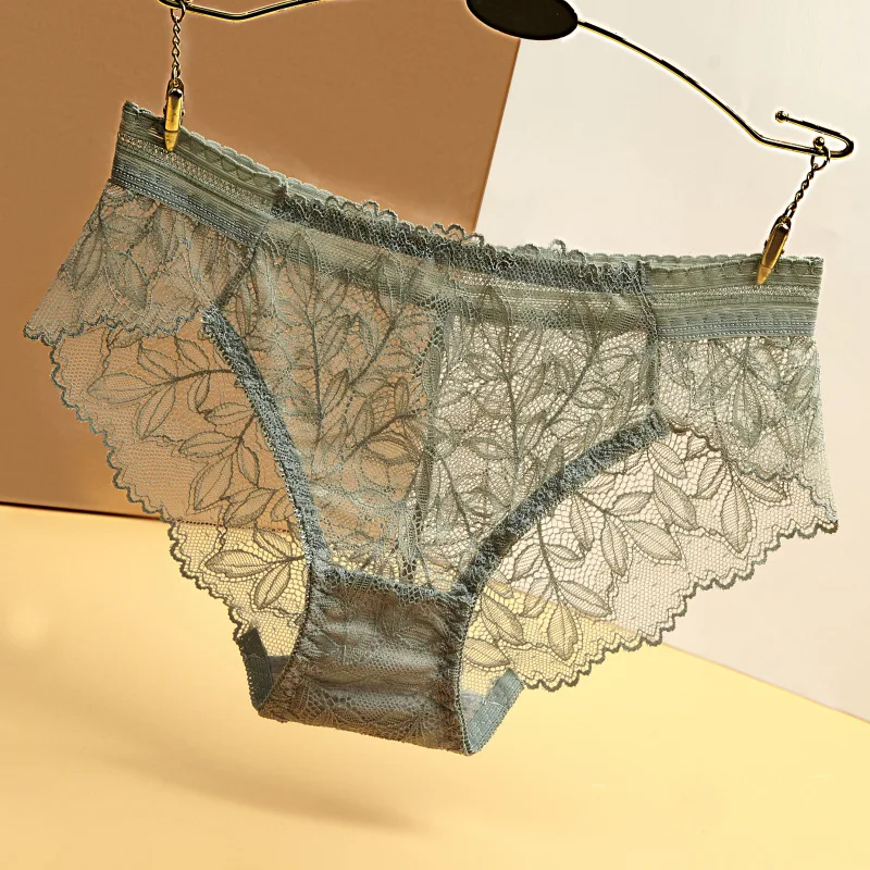 Women's Panties Sexy Lace Underwear Ladies Low-rise Briefs Underpants Girls Geometric Panty Female Lingerie