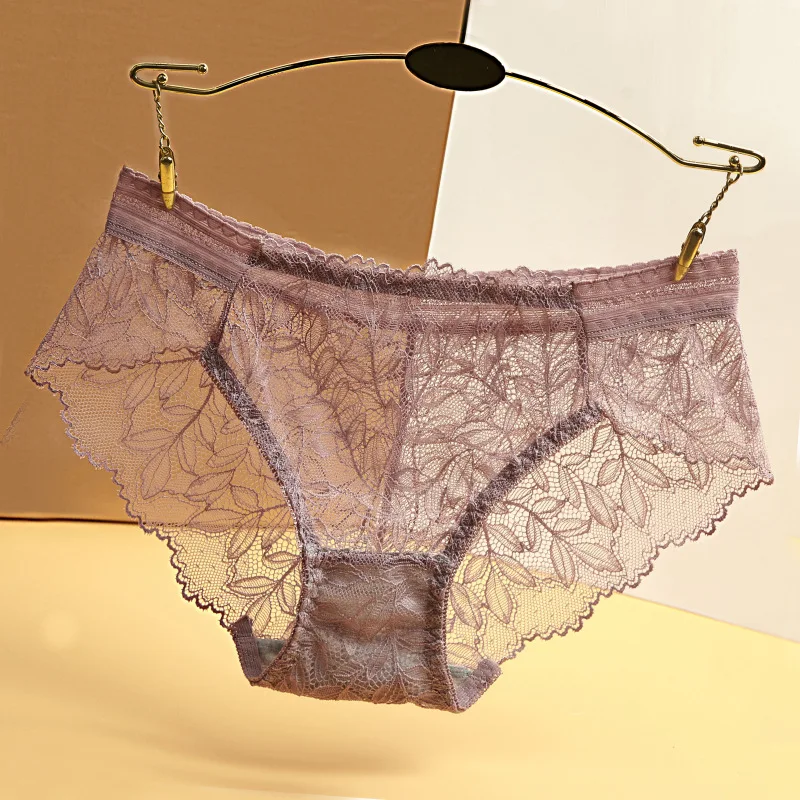 Women's Panties Sexy Lace Underwear Ladies Low-rise Briefs Underpants Girls Geometric Panty Female Lingerie