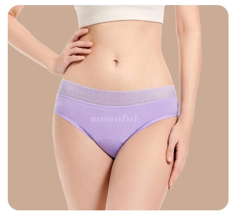 Period Underwear Cotton Menstrual Panties Woman Strong Absorption Underwear Menstrual Brief Leak Proof Menstruation Panties Girl